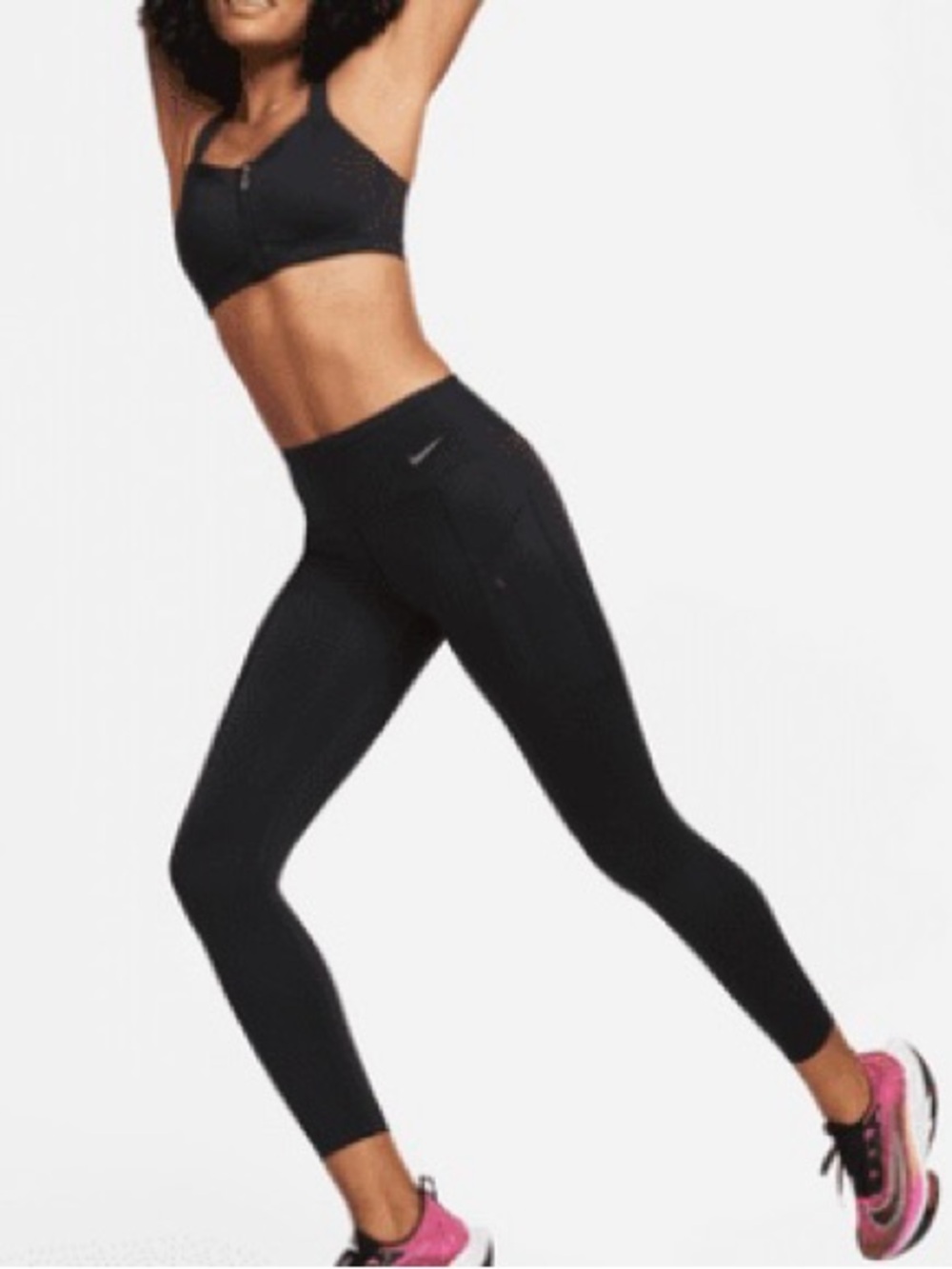Nike Go Women’s Mid-Rise 7/8 Leggings w/Pockets - Medium